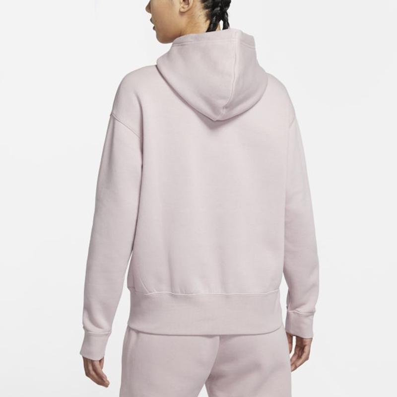 Nike Sportswear Fleece Logo Pullover Hoodie Women Tops Light-Purple CZ2591-645