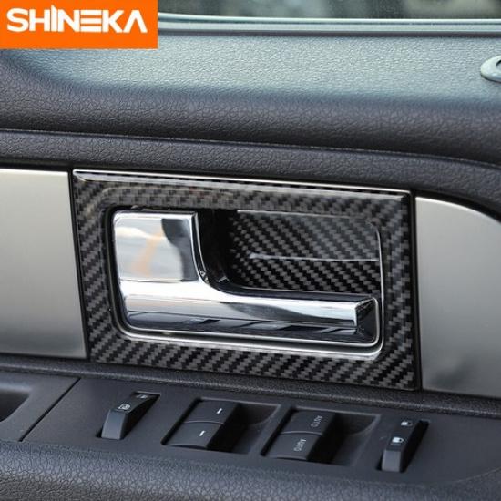 Carbon Fiber Car Door Handle Cover Trim Stickers Decal for Ford F150 2009-14 NEW