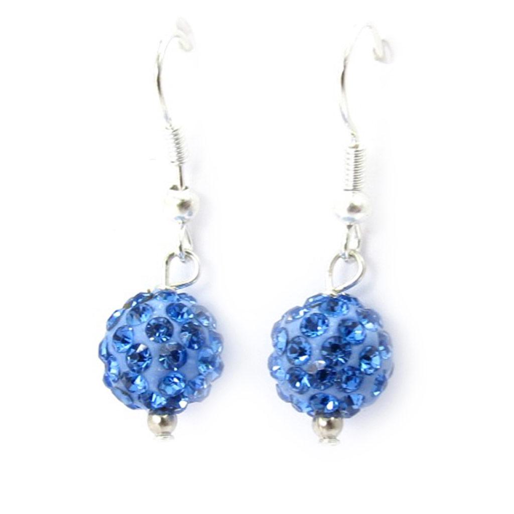 Les Trésors De Lily [K3237] - Blue 'Sissi' Designer Earrings