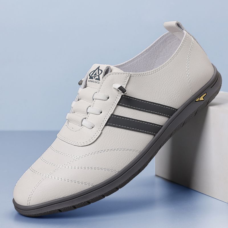 

Men s shoes new casual leather shoes soft sole one pedal lazy shoes men s fashion versatile business casual leather shoes 39