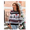 New Women's Jacquard Casual Sweater, Lazy Sweater, Christmas Autumn/Winter Women's Knitted Sweater Ropa Mujer Tendencia