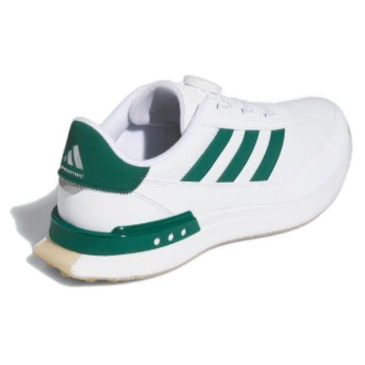 Adidas S2G Slb Bore24 Versatile Comfortable Shock Absorbing Durable Low Top Golf Shoes Men Golf Shoes White Green IF0291