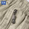 ROMON Men's Summer Cotton Letter Print Casual Shorts