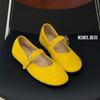 Candy color retro Mary Jane shoes for women, new round head flat bottom super soft light mouth grandma single shoes