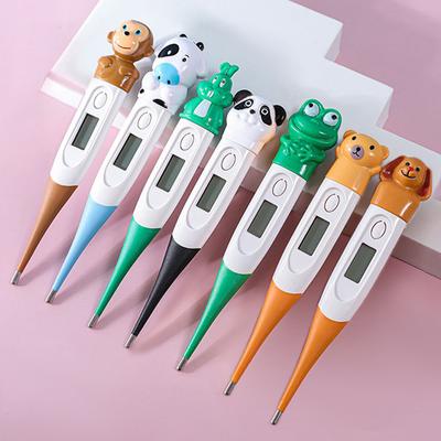 Elektronisches Soft-Head-Thermometer mit Cartoon-Motiv für den Haushalt, digitales Achselthermometer für Kinder, digitales, schnelles, effektives Thermometer