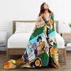 DBZ Voyage Blanket Cartoon Flannel Throw Blankets Bedding Couch Decoration Ultra-Soft Warm Bedsprea,