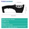 Multi-function Knife Sharpener Handheld 3 Stages Type Quick Sharpening Tool With Non-slip Base Kitchen Knives Accessories