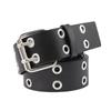 Spring-Summer Y2K Punk Cutout Eyelet Faux Leather Waist Belt: Millennial Hot Girl Style