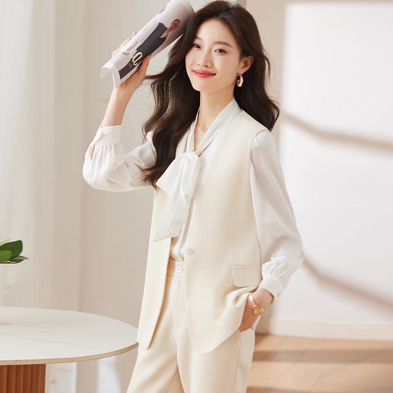 Women's Elegant Vest Suit Three-Piece Set