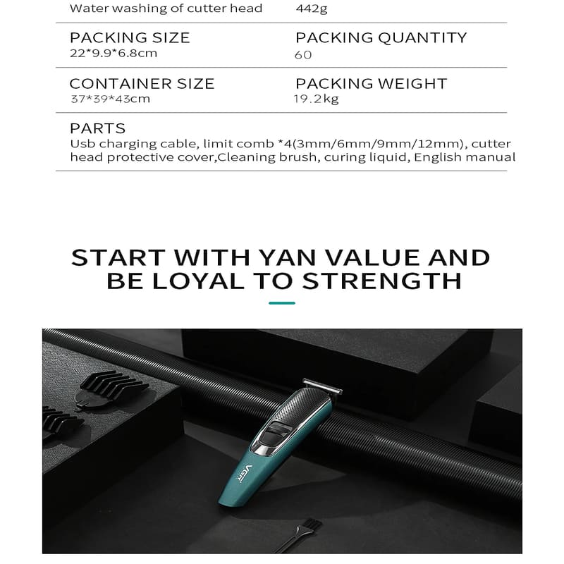 Men's Stainless Steel Knife Head Head Carving Shears Bald Hair Cutting Artifact Razor Electric Clipper Electric Hair Clipper Hair Trimming Waterproof