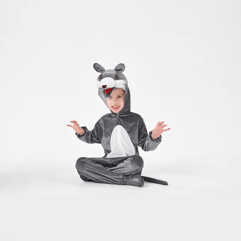 Parent-child Adult Men, Women and Children Performance Clothes Big Bad Wolf Animal Clothing Performance Clothes