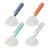 Dog Food Scoop Multi Purpose Plastic Pet Food Measuring Cup with Long Handle 2-in-1 Sealing Clip for Dogs Cats Birds Food