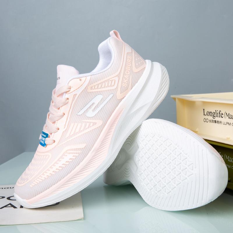 Women's shoes summer breathable deodorant mesh shoes young women's running shoes casual soft sole comfortable and lightweight shock-absorbing sports