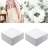 100pcs White Cotton Squares 12.7cm Size Microfiber Materials For Quilting And Craft