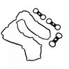 Heat Resistant Valves Cover Gasket Set for E61 E63 E64 E65 E66 E70 E81 E87 E88 E89 E83 E84 Easy Installation 11127559311