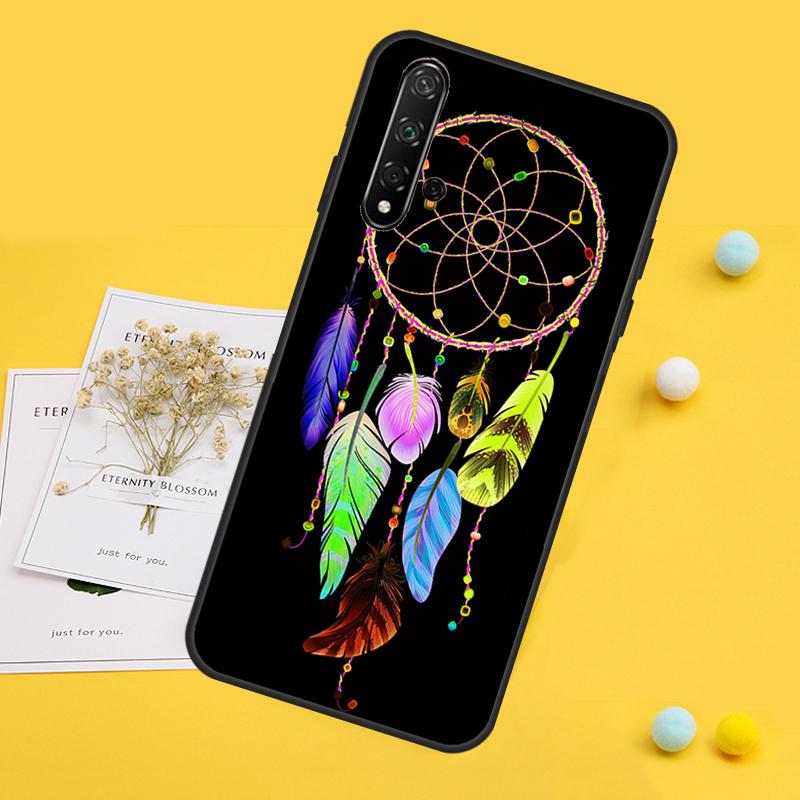 Retro Feather Dreamcatcher For Huawei Nova 10 9 SE 12i 11i 8i 12s Y90 Y60 Y70 Y72 Y61 Y91 P20 P30 P40 Lite P60 Pro Case