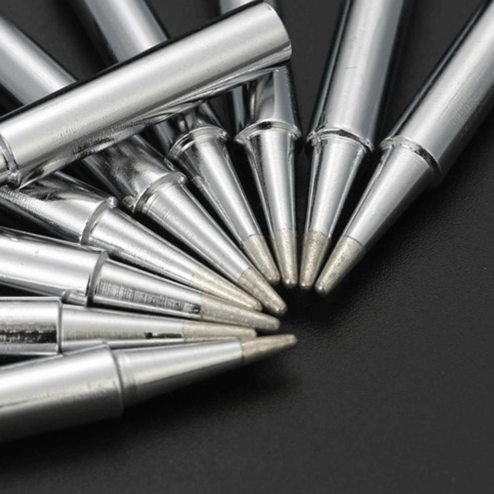 10PCS Silver Soldering Iron Tips 900M-T Series Lead-free Solder Tips For DIY Projects