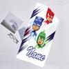 1pc PJ Marks1 Beach Towel with Custom Name, Beach/Swimming/Bath/Picnic/Camping Towel, Suitable for Seaside Beaches