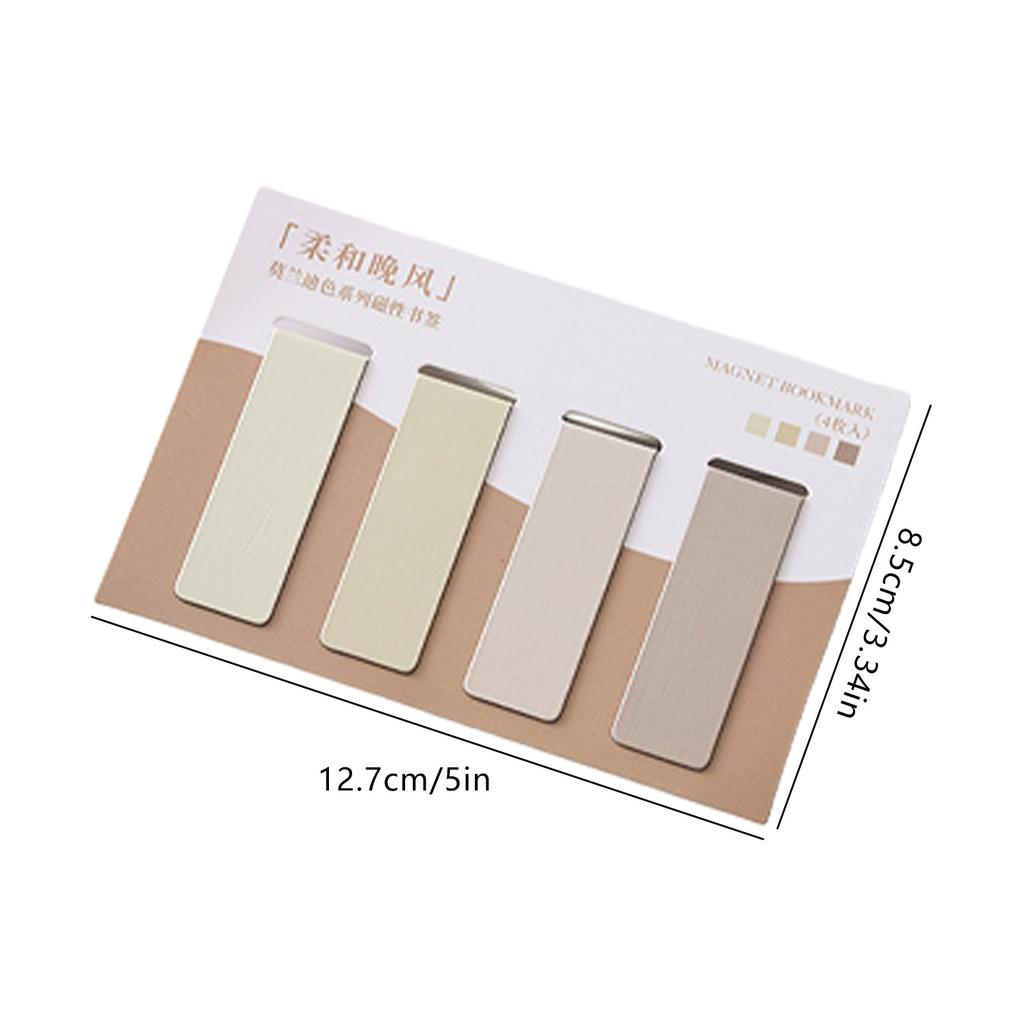 4 Stück Magnetische Lesezeichen Buchseitenhalter Magnetischer Buchseitenclip für Lehrer Schüler Buchliebhaber Erwachsener Kind Lesehilfe