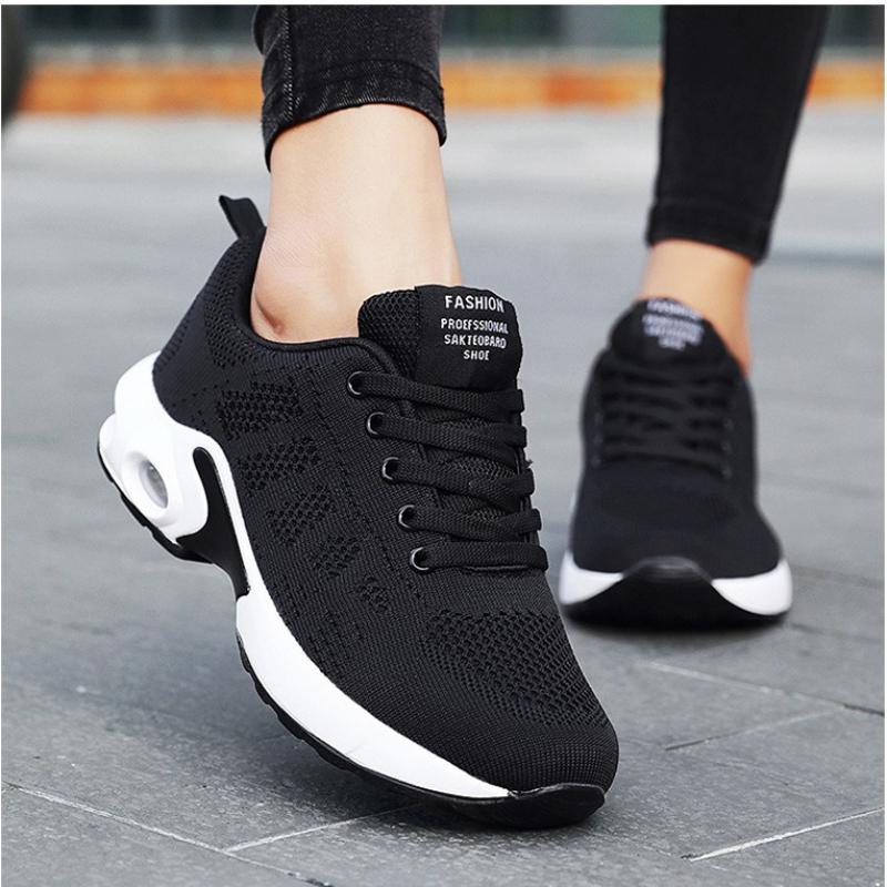 New Women'S Air Cushioned Sports Shoes, Walking Sports Casual Shoes, Breathable Gym, Jogging, Tennis Sports