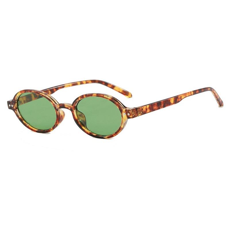 New Retro Small Oval High Quality Sunglasses Women Fashion Clear Ocean Lens Shades Uv400 Men Outdoor Trending Sun Glasses