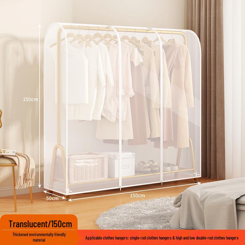 Popular Double-Rod Floor-Standing Garment Dustproof Cover Hanger