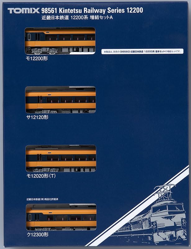 Tomytec TOMIX N Gauge Kintetsu Railway 12200 Series Set A 98561 Model Train Add-on