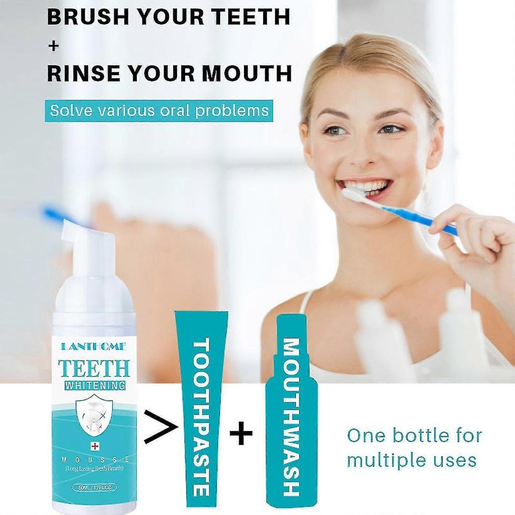 50 Ml Mousse Foam Toothpaste Whitening For Sensitive Teeth Deeply Cleaning Gums, Stain Removal Toothpaste 2025