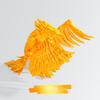 17cm 3D Printing Simulation Everlasting Bird Toy Chinese Mythical Animal Bird Joints Movable Desktop Decorative Creative Gifts