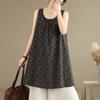 Navava Women Vintage Flower Pattern Sleeveless Dress No904