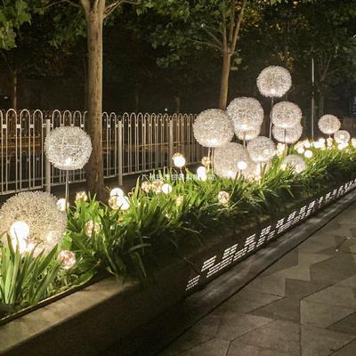 Lumini solare de exterior tip sferă cu păpădie pentru gazon și grădină
