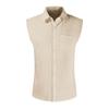 Men's Lapel Vest With Pockets  Casual Sports Cardigan