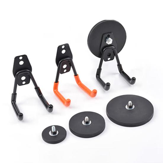 Heavy Duty Magnetic Utility Hook Strong Load-bearing PVC Anti-Slip Coating Easy Installation Garage Magnet Hook Storage Hanger