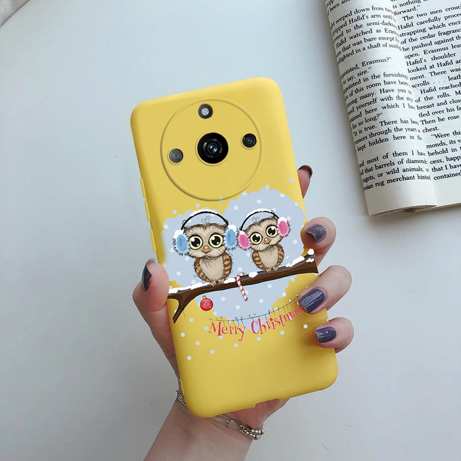 For Realme 11 Pro Plus Case Flower Girl Heart Cute Phone Case Back Cover For Realme 11 11Pro+ 5G Silicone Protection Bumper Capa