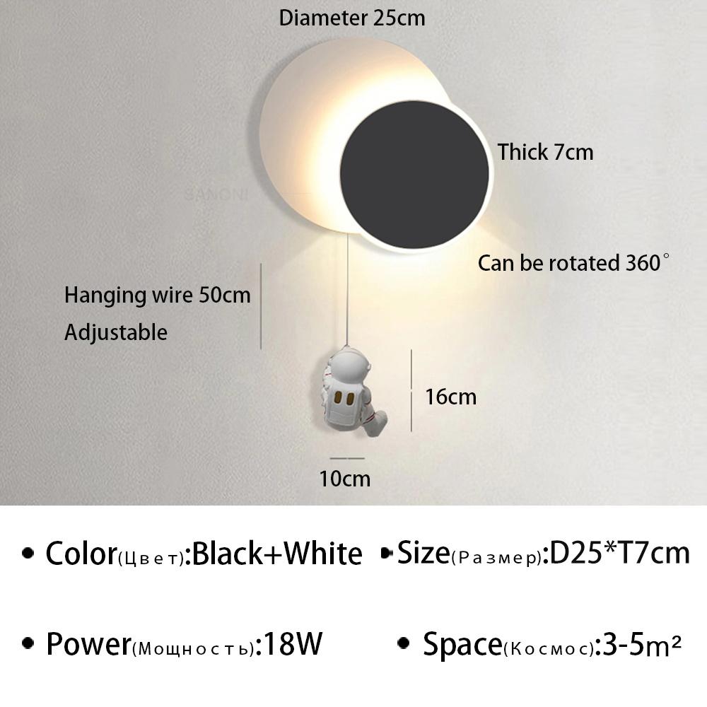 Moderne LED-Wandleuchte für Kinderzimmer, Flur, Treppe, Schlafzimmer, Nachttisch, Wohnzimmer, Heimdekor, Beleuchtungskörper, Wandleuchte, Lüster