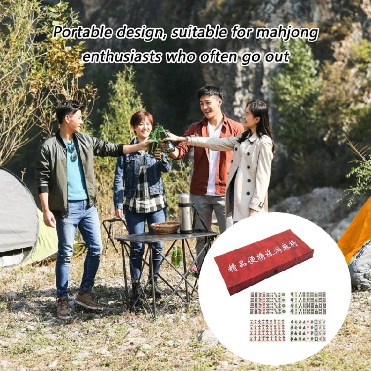 Cestovní sada Mahjong s kompaktním pouzdrem 4 organizéry na dlaždice Cestovní sada Ideální pro stísněné prostory Venkovní dobrodružství