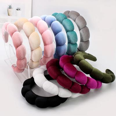 Schwamm Spa Stirnband Samt Gesichtswäsche Breit Gepolstertes Stirnband Hautpflege Make-up Entfernung Dusche für Frauen Mädchen Haarschmuck