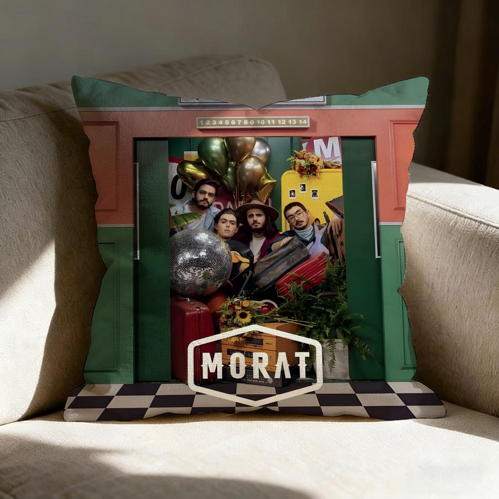 M-morat Band Pillow Case Pillowcase, Double-sided Printed, Sofa Cushion, Bedroom Headboard Pillow