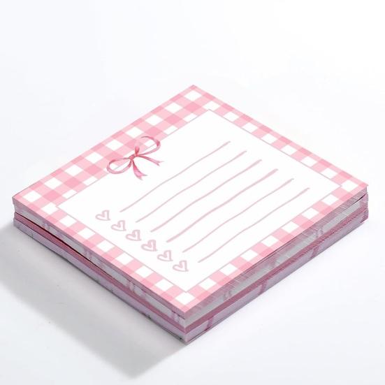 Bow Memo Pads Cute Strong Adhesive Page Markers Colorful Self-Stick Notes