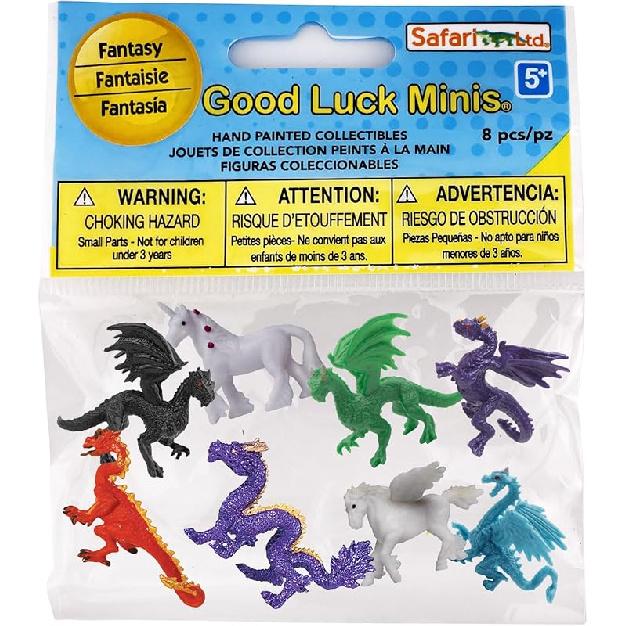 Safari Ltd. Fantasy Fun Pack - Mini Figures of Mythical Creatures - Educational Toy Set for Boys, Girls, and Kids Ages 5+ Small