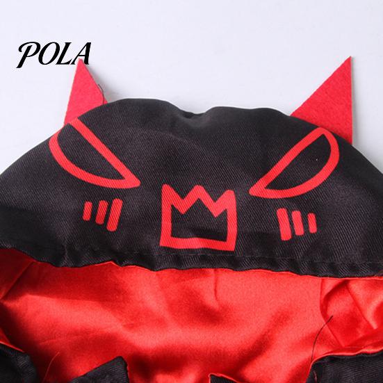 Wygodny Pelerynka dla Zwierząt Halloweenowa Peleryna Nietoperz dla Kota, Uroczy Diabełek ze Skrzydłami, Kostium Cosplay z Kapturem, Świąteczny dla Kotów Małych Psów, Ubranie na Imprezę Kostiumową Pies