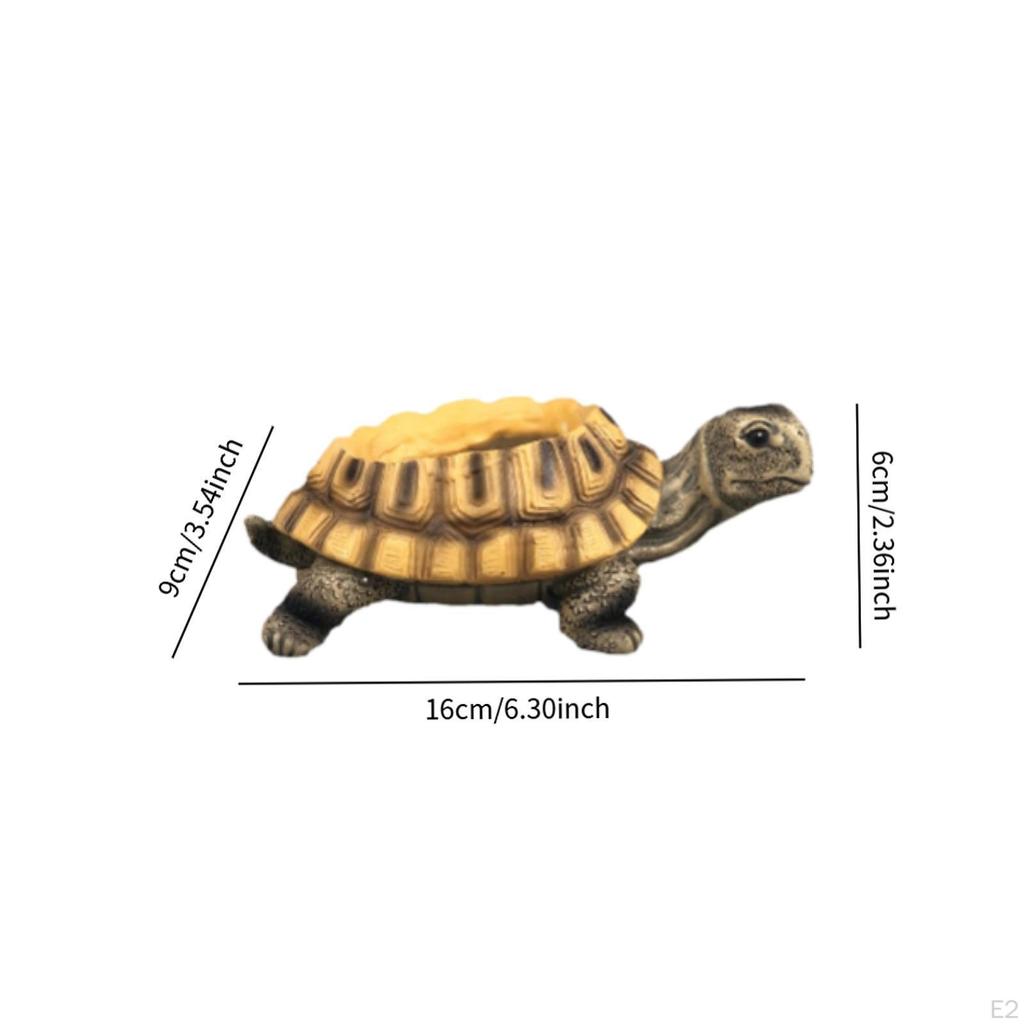 Schildkröte Harz Blumentopf Statue Tier Dekoration Kreativer Halter Dekorativer Pflanztopf für Terrasse