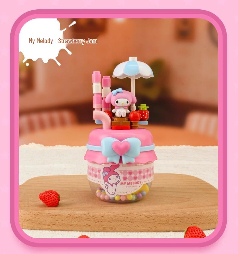 Sanrio Family Mermaid Building Blocks - Bobo Jam Blind Box Gift for Girls