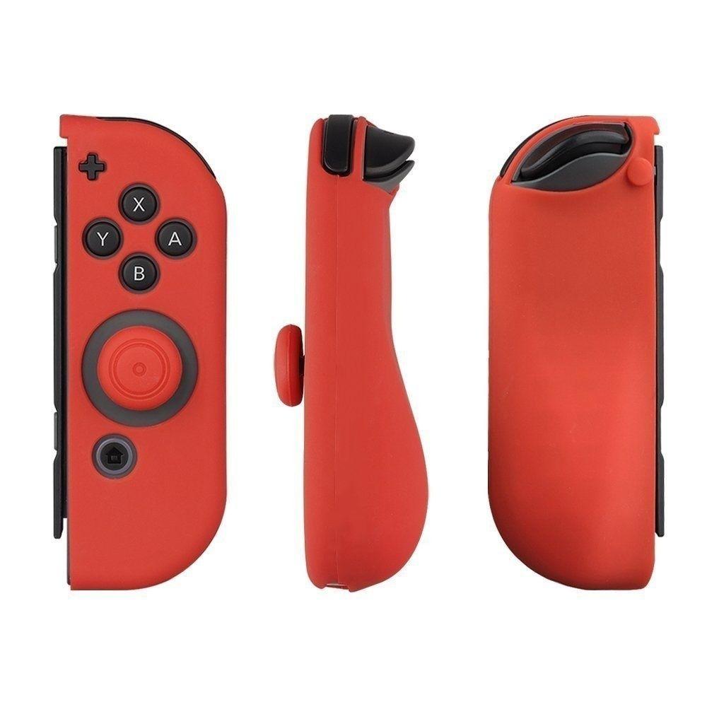 2 Pcs 1 Pair  Anti-slip Silicone Controller Protector Case Cover + 1 Pair Joystick Thumb Stick Grip