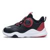 Li Ning Kids Yulei Comfortable Non-Slip Shock Absorbing Wear-Resistant Casual Shoes Kids Casual Shoes Black Red YKNS098-27