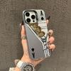 Personalisierte Spielkarten-Handyhülle für iPhone 16 15 14 13 12 11 Pro/ Max /Plus sturzfest und fingerabdruckresistent