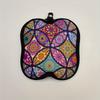 1pc Colorful Mandala Floral Print Glasses Bag Portable Zipper Sunglasses Pouch With Carabiner Hook Anti‑Scratch Eyeglasses Bag For Women Girls