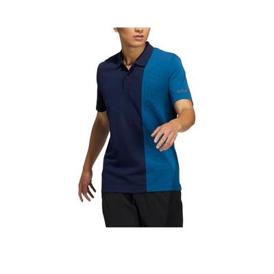 Lässiges atmungsaktives Sport-Kurzarm-Polohemd Herren Oberteile Blau GN7589