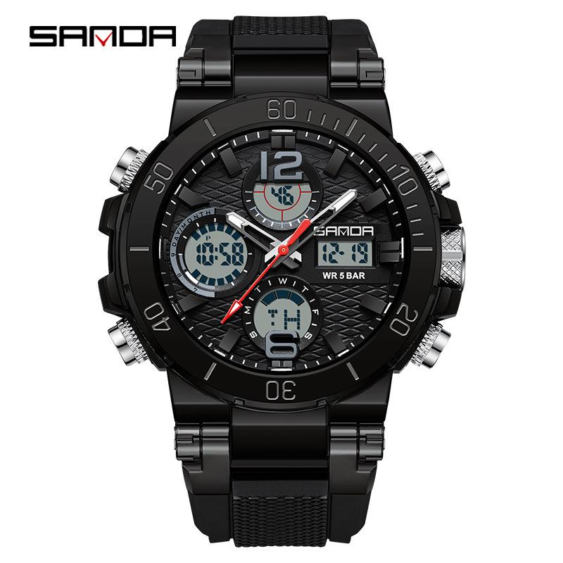 Sanda Jugend Mode Sport Wasserdichte Elektronische Uhr