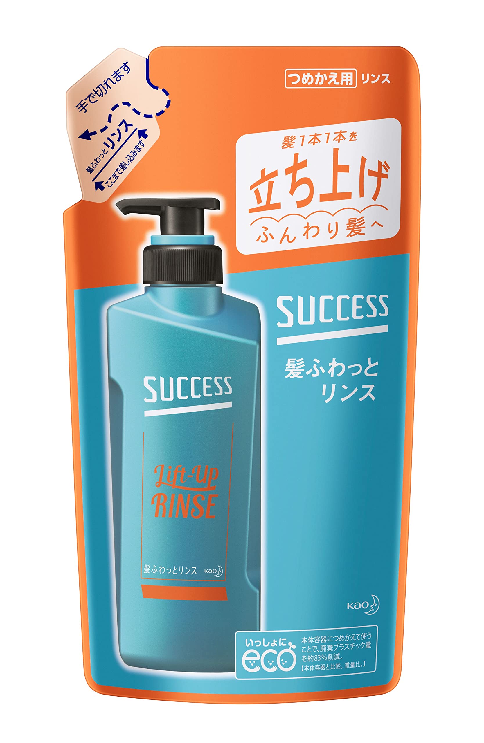 Success Hair Fluffy Conditioner Refill 320ml Adds volume and fluffiness to Aqua Citrus - hair. scent. оранжевый